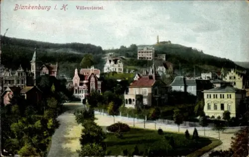Ak Blankenburg am Harz,  Villenviertel
