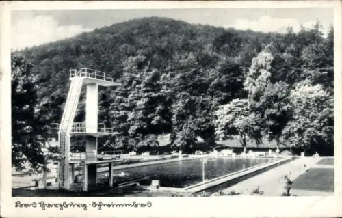 Ak Bad Harzburg am Harz, Schwimmbad