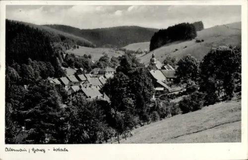Ak Altenau Clausthal Zellerfeld im Oberharz, Totale
