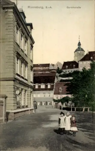 Ak Ronneburg in Thüringen, Gartenstraße