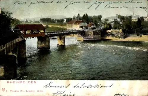 Ak Rheinfelden Kanton Aargau Schweiz, Brücke