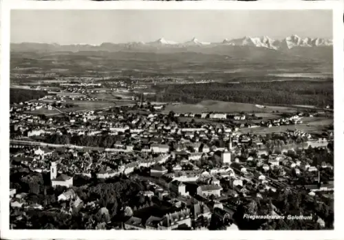 Ak Solothurn Stadt Schweiz,  Fliegeraufnahme
