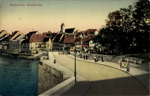 Ak Rheinfelden Kanton Aargau Schweiz, Rheinbrücke
