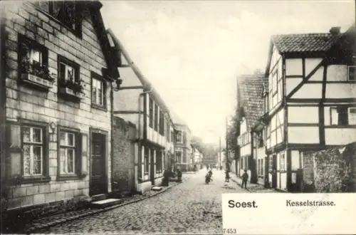 Ak Soest in Westfalen, Blick in die Kesselstraße