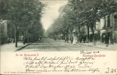 Ak Hamburg Borgfelde, An der Bürgerweide II, Geschäfte