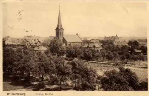 Ak Hamburg Wilhelmsburg, Evangelische Kirche