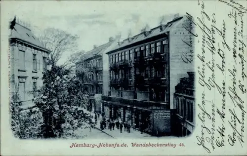 Ak Hamburg Hohenfelde, Wandsbeckerstieg 44