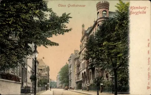 Ak Borgfelde Hamburg, Claus Groth Straße