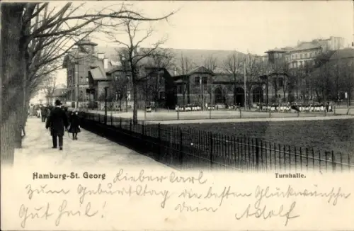 Ak Hamburg Mitte St. Georg, Turnhalle