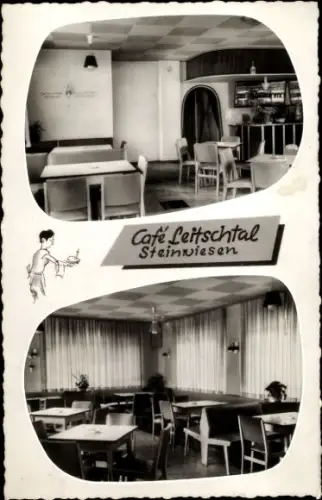 Ak Steinwiesen in Oberfranken, Cafe Leitschtal