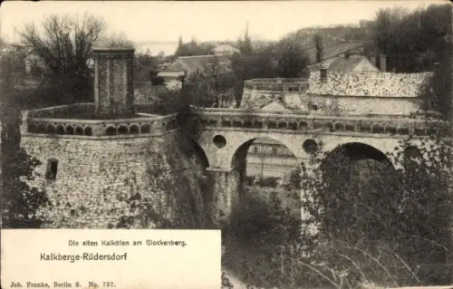 Ak Kalkberge Rüdersdorf in der Mark, Alte Kalköfen, Glockenberg
