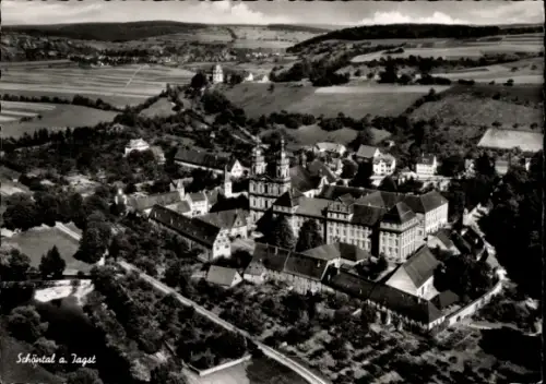 Ak Schöntal an der Jagst Württemberg, Fliegeraufnahme