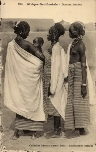 Ak Senegal, Femmes Foulbé, Junge Frauen, Baby