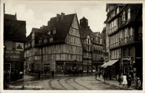 Ak Hannover, Marktstrasse