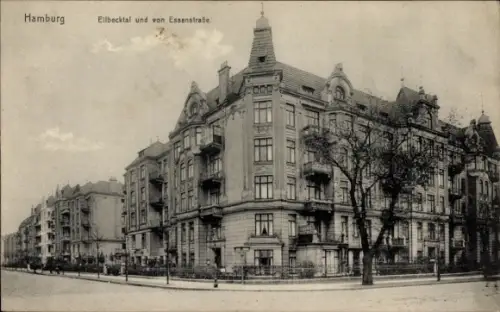 Ak Hamburg Nord Langenhorn, Ellbecktal, von Essenstraße