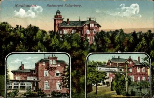 Ak Nordhausen am Harz, Restaurant Kaiserberg