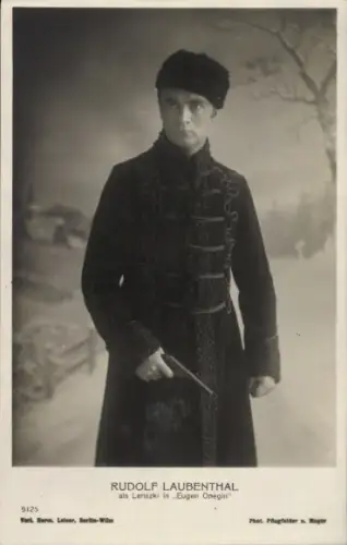 Ak Opernsänger Rudolf Laubenthal als Lenszki, Eugen Onegin