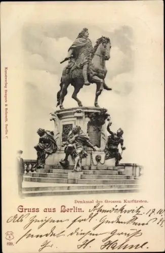 Ak Berlin Mitte, Denkmal des Großen Kurfürsten