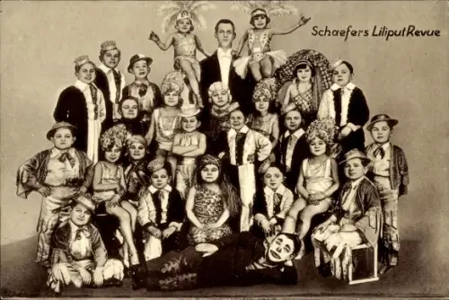 Ak Schäfers Liliput Revue, Liliputaner