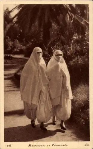 Ak Mauresques en Promenade, Maghreb