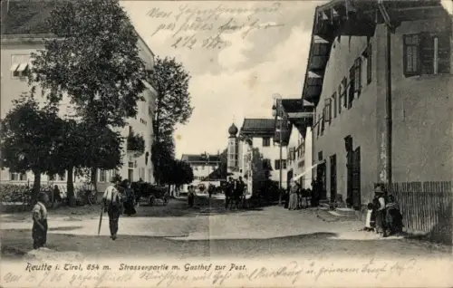 Ak Reutte in Tirol, Gasthof zur Post