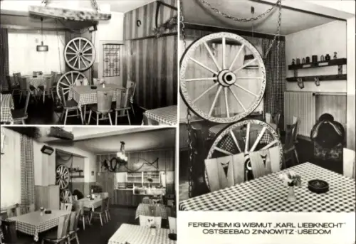Ak Ostseebad Zinnowitz auf Usedom, Ferienheim IG Wismut Karl Liebknecht,  Usedom