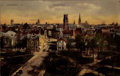 Ak Münster in Westfalen,  Totalansicht, Stadtpanorama