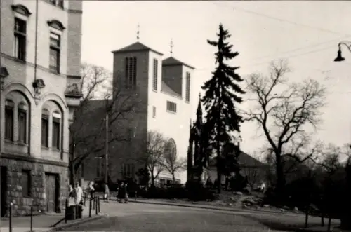 Foto Ak Naumburg an der Saale, Kirche, Auto