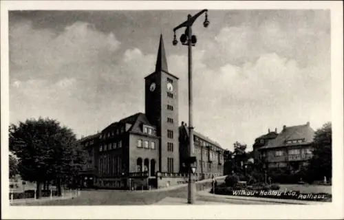 Ak Wilkau Haßlau in Sachsen, Rathaus