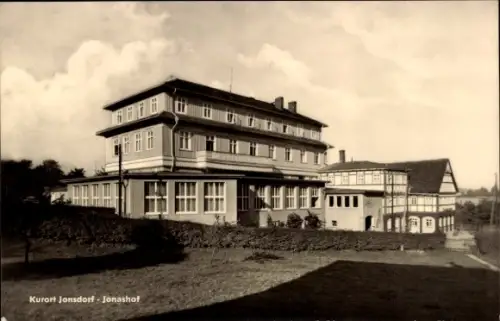 Ak Jonsdorf in Sachsen, Blick von außen auf den Jonashof