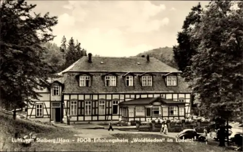 Ak Stolberg Südharz, FDGB Erholungsheim Waldfrieden im Ludetal