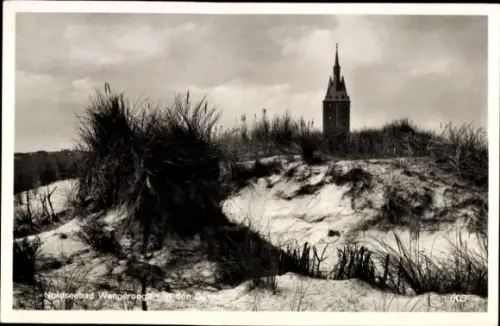 Ak Nordseebad Wangeroog Wangerooge in Ostfriesland, Nordseebad  Dünen, Kirchturm