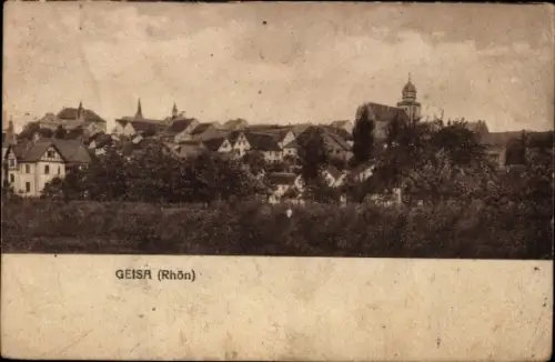 Ak Geisa in der Rhön Thüringen,  Stadtsilhouette, Kirchturm