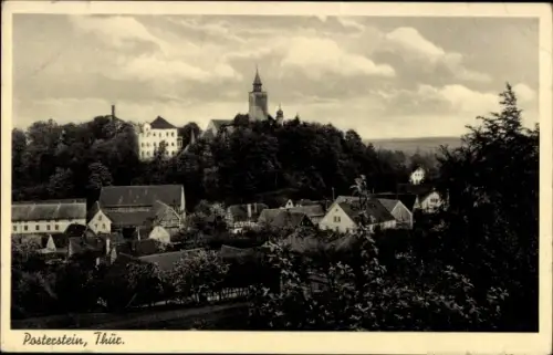 Ak Posterstein im Altenburger Land, Totale