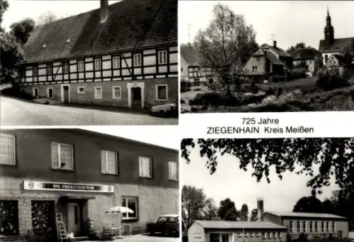 Ak Ziegenhain Nossen in Sachsen, alte Mühle, BHg Ziegenhain, Turnhalle, 725 Jahre