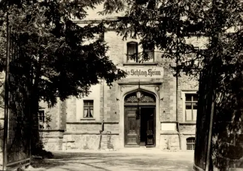 Ak Morungen Sangerhausen Südharz,  Genesungsheim "Otto Schlag", Foto Ibold, Nordhausen