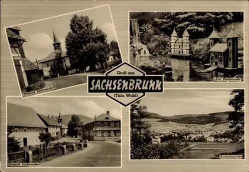 Ak Sachsendorf Sachsenbrunn Eisfeld in Thüringen,  Ortsteil Sachsendorf, Zur Waltersruh, Gesamtan