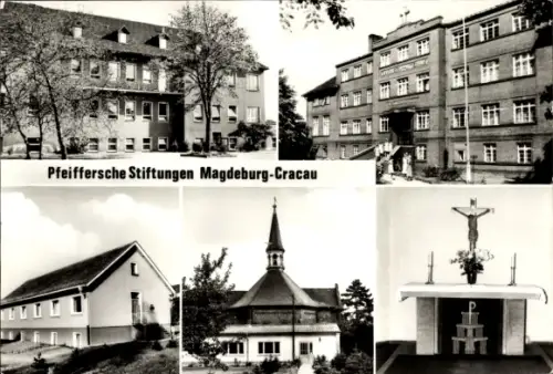Ak Cracau Magdeburg in Sachsen Anhalt, Pfeiffersche Stiftungen, Orthopädische Klinik, Marienhaus