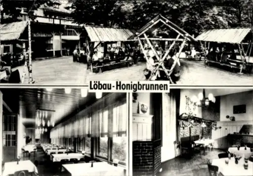 Ak Löbau in der Oberlausitz Sachsen, Löbau-Honigbrunnen, HO Berg- und Waldgaststätte