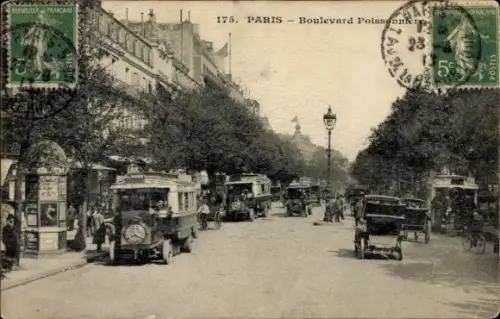 Ak Paris II Bourse, Boulevard Poissonnière
