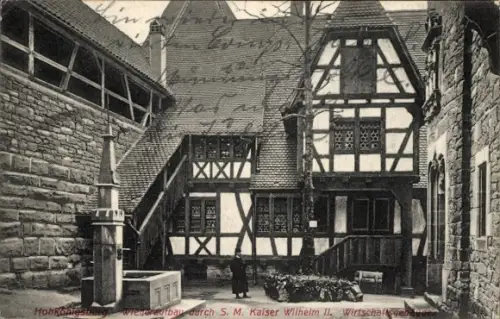 Ak Orschwiller Orschweiler Elsass Bas Rhin, Hohkönigsburg, Wiederaufbau durch Kaiser Wilhelm II