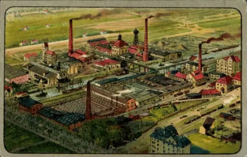 Litho Hamburg Wilhelmsburg, Palmin-Werke H. Schlinck & Cie, Speisefettfabrik