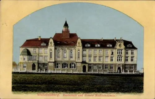 Ak Hamburg Wilhelmsburg, Realschule und Höhere Mädchenschule