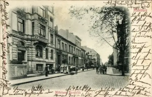 Ak Hamburg Mitte Borgfelde, Mittelweg