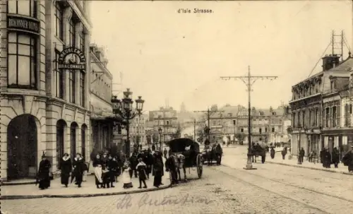 Ak Saint Quentin Aisne, D'Isle Straße