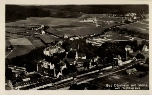 Ak Bad Dürrheim im Schwarzwald,  Saline, Luftaufnahme