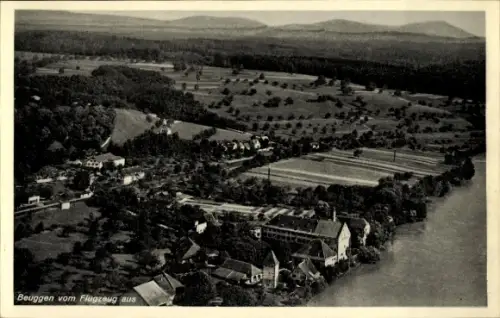 Ak Beuggen Rheinfelden in Baden, Beuggen vom Flugzeug aus