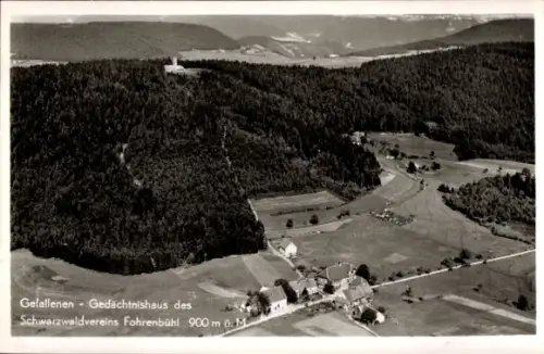 Ak Fohrenbühl Lauterbach im Schwarzwald, Gefallenen-Gedächtnishaus des Schwarzwaldvereins,  900 m