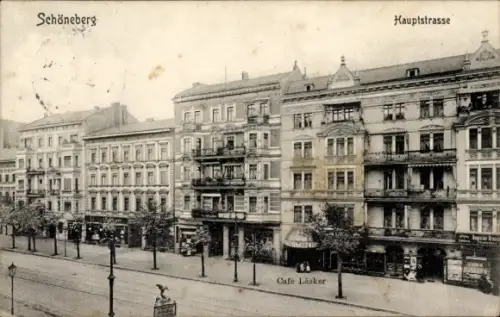 Ak Berlin Schöneberg, Café Läsker, Hauptstraße