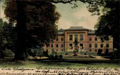 Ak Kiel, Universität, Schlossgarten, Kaiser Denkmal